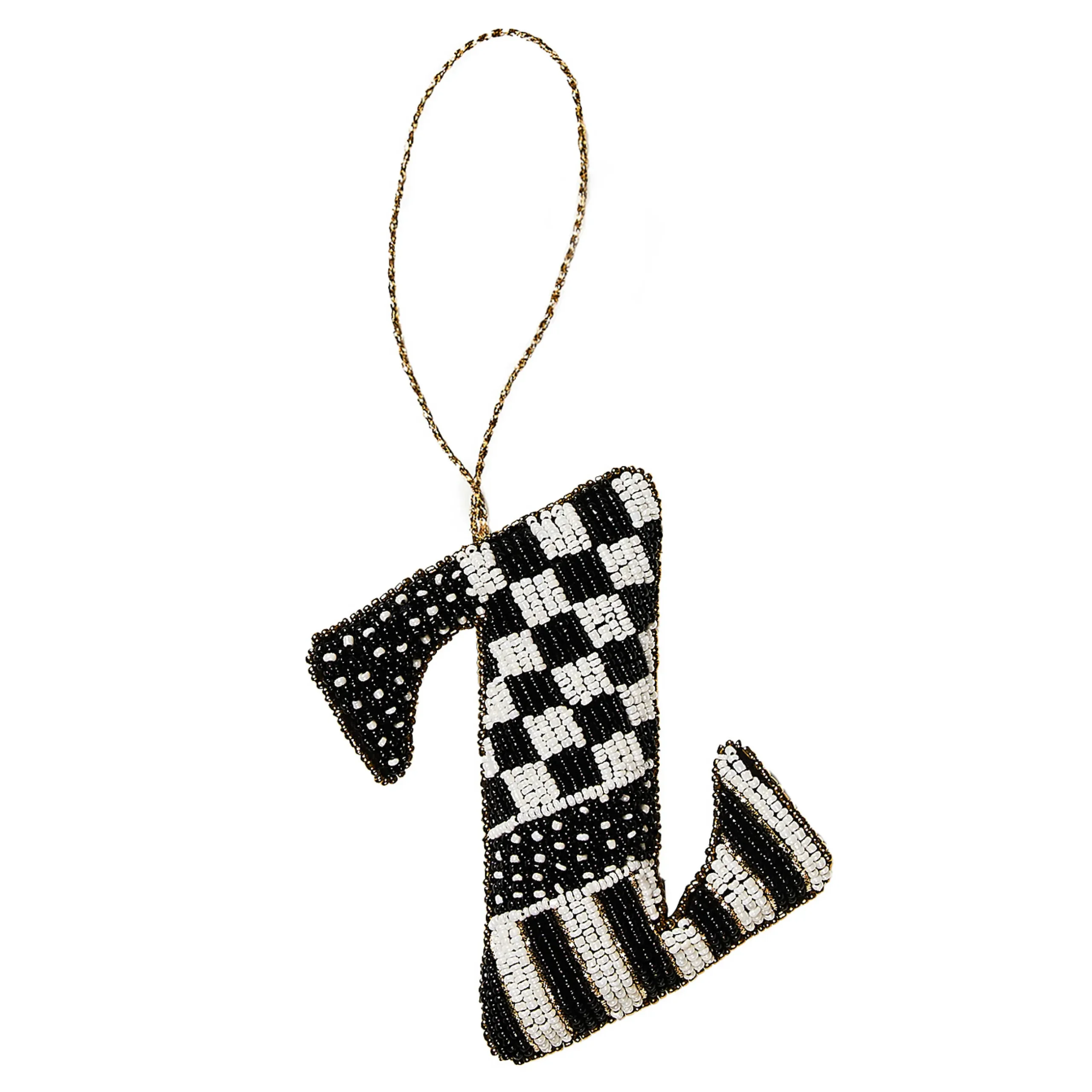 Holiday|MacKenzie-Childs Monogram Beaded Z Ornament
