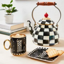 Dinnerware & Flatware|MacKenzie-Childs Monogram Dish - U