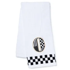Bath & Bath Accessories|MacKenzie-Childs Monogram O Check Hand Towel
