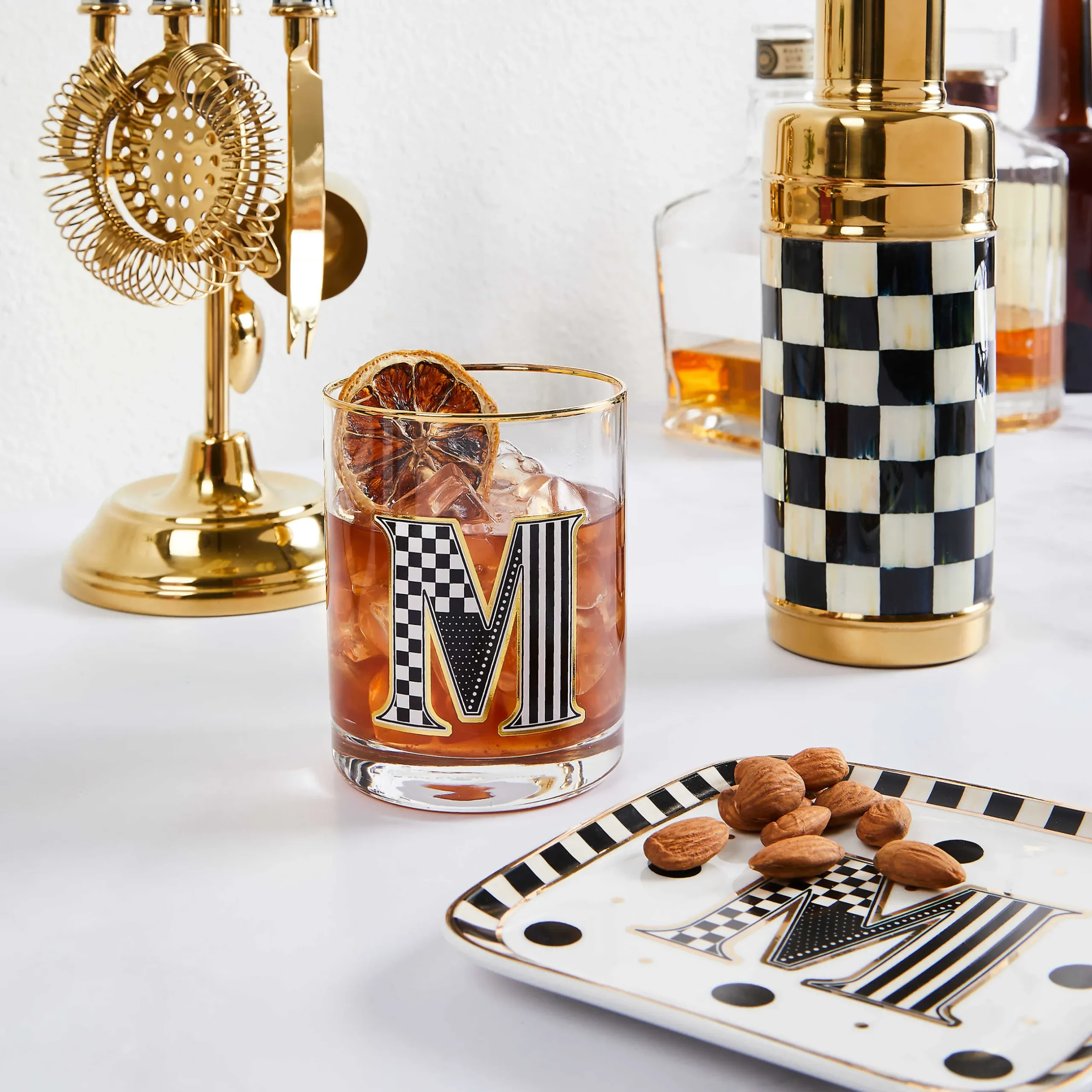 Holiday|Drinkware|MacKenzie-Childs Monogram Tumbler - F