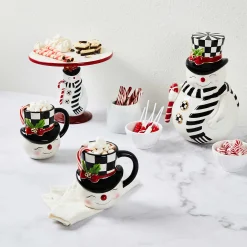 Kitchen Storage & Organization|MacKenzie-Childs Nostalgia Snowman Cookie Jar