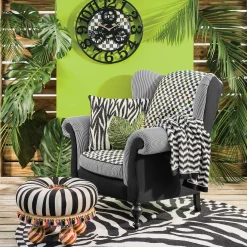Living Room|MacKenzie-Childs On Wall Street Tuffet