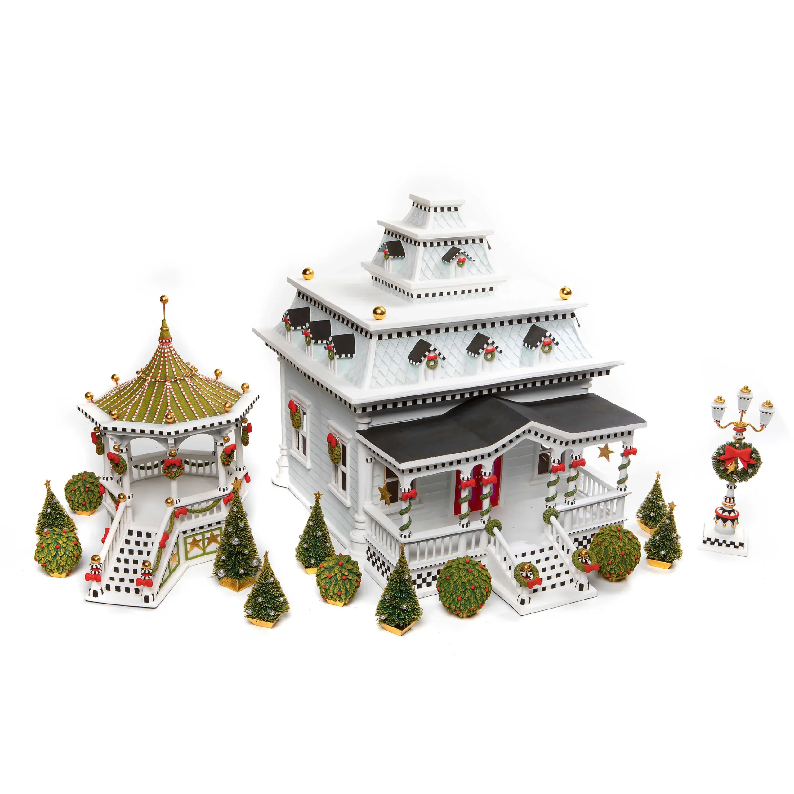 Holiday|Room Accents|MacKenzie-Childs Patience Brewster Caroler House Display
