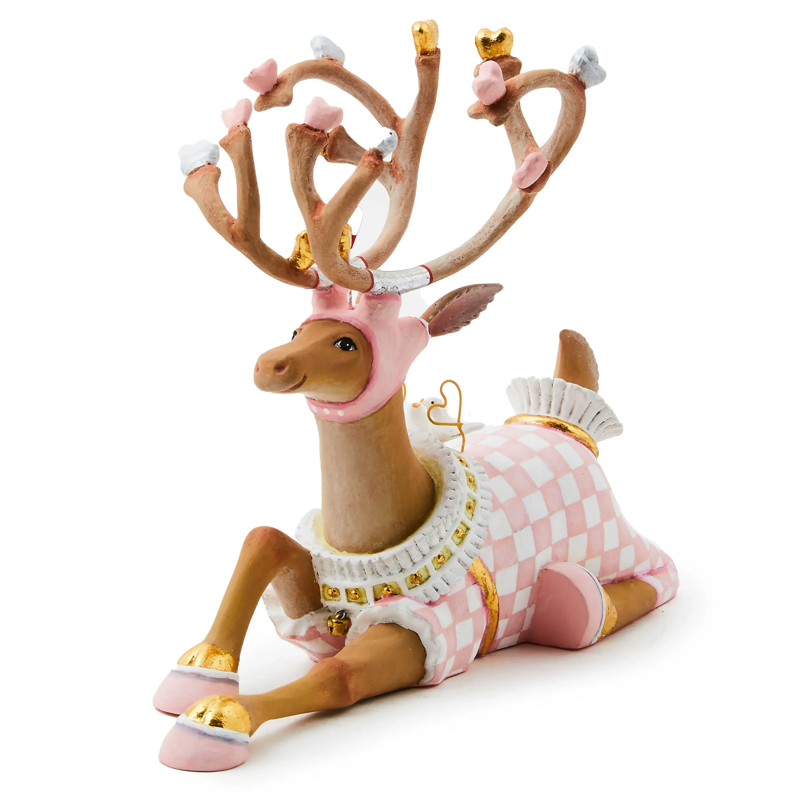 Holiday|Room Accents|MacKenzie-Childs Patience Brewster Dash Away Sitting Cupid Reindeer Figure