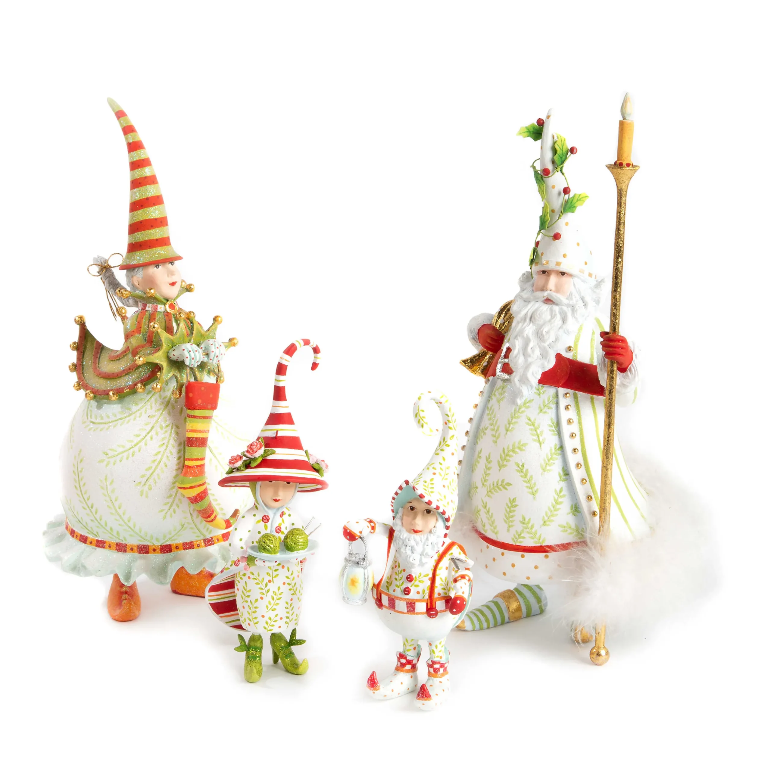 Holiday|Room Accents|MacKenzie-Childs Patience Brewster Dash Away Mrs. Santa Figure