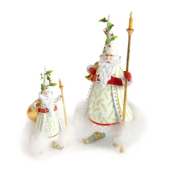 Holiday|MacKenzie-Childs Patience Brewster Dash Away Candlelight Santa Ornament