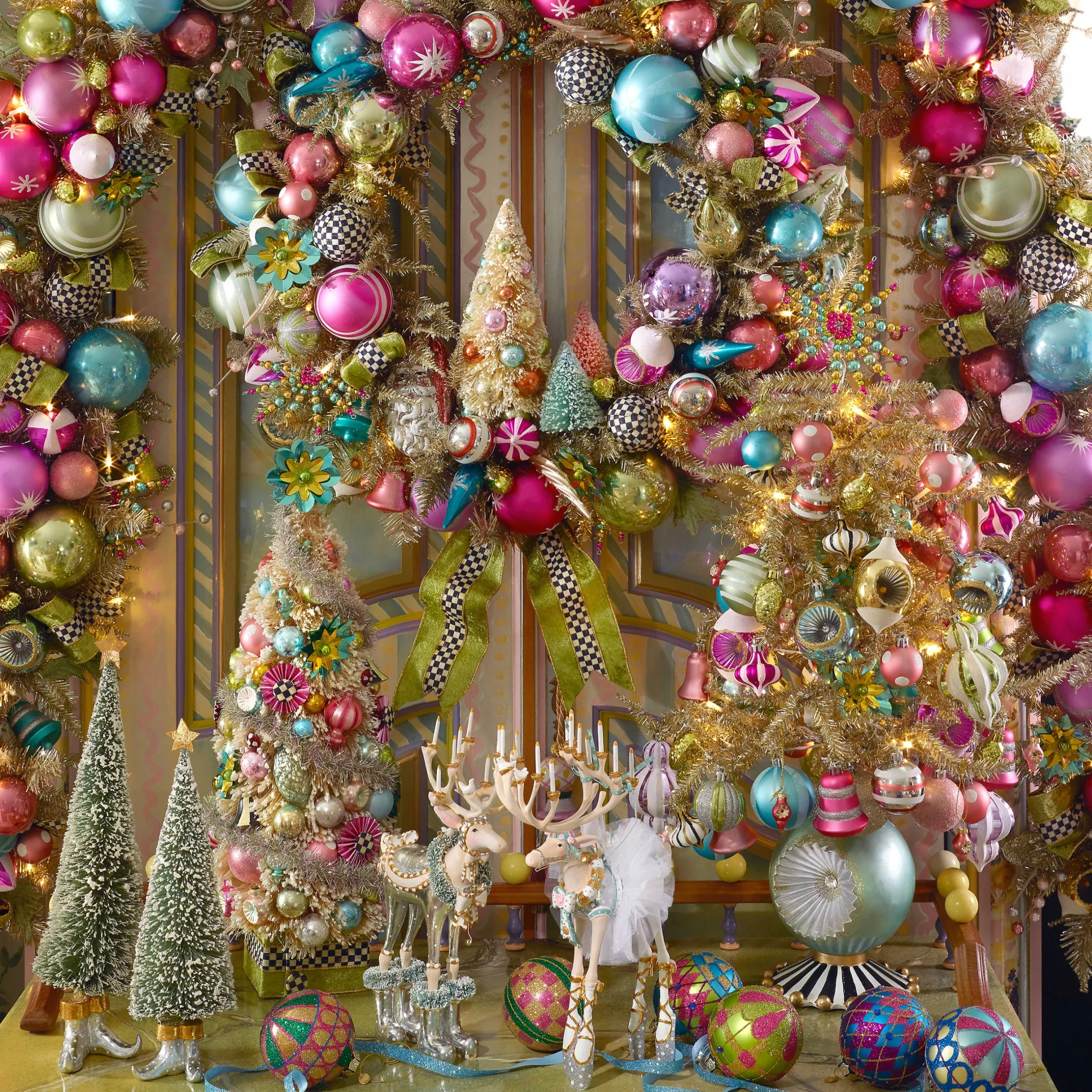 Holiday|Room Accents|MacKenzie-Childs Patience Brewster Moonbeam Dancer Reindeer Figure