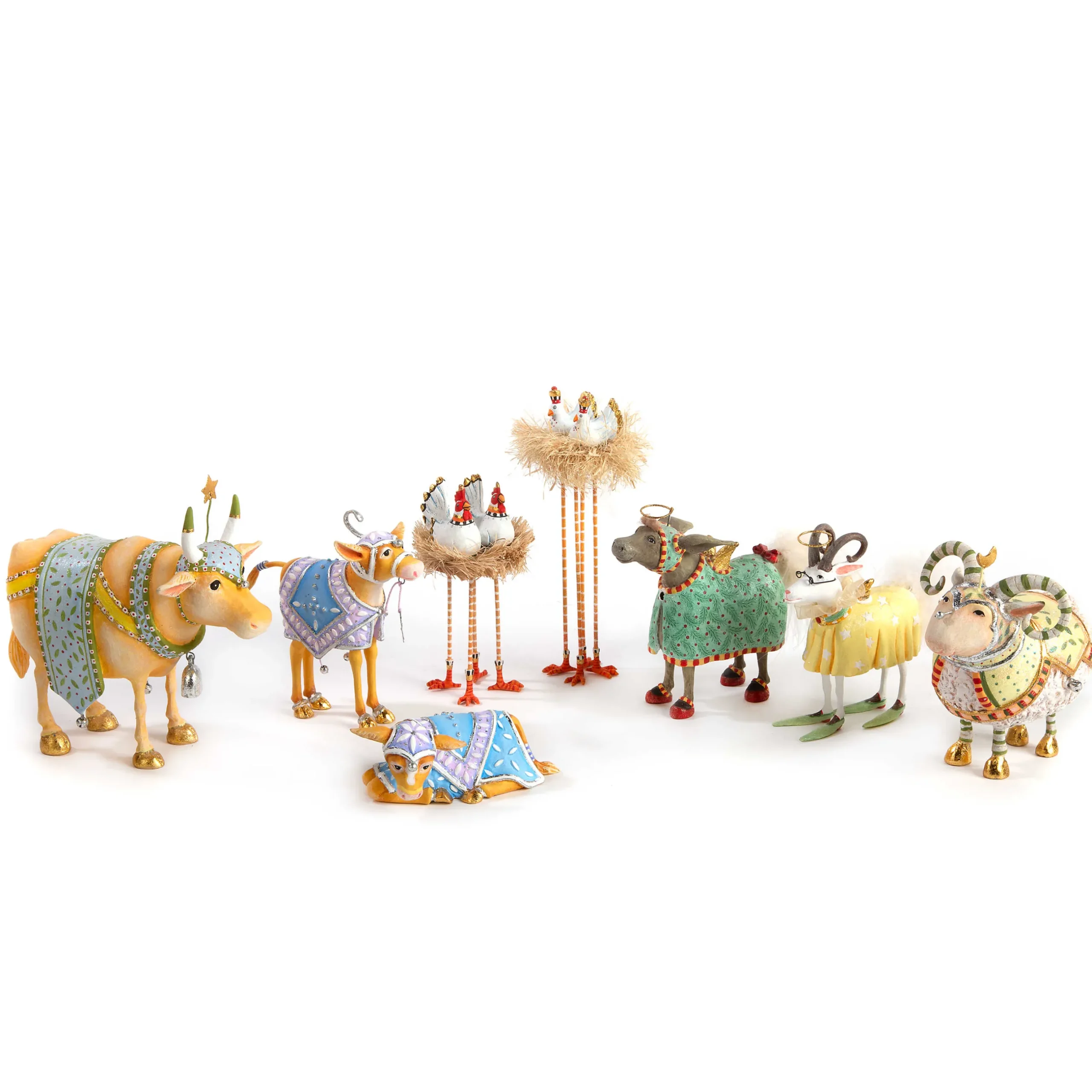 Holiday|Room Accents|MacKenzie-Childs Patience Brewster Nativity Chicken Dove Figures