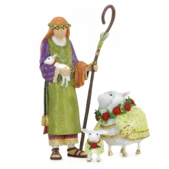 Holiday|Room Accents|MacKenzie-Childs Patience Brewster Nativity Shepherd  Sheep Figures