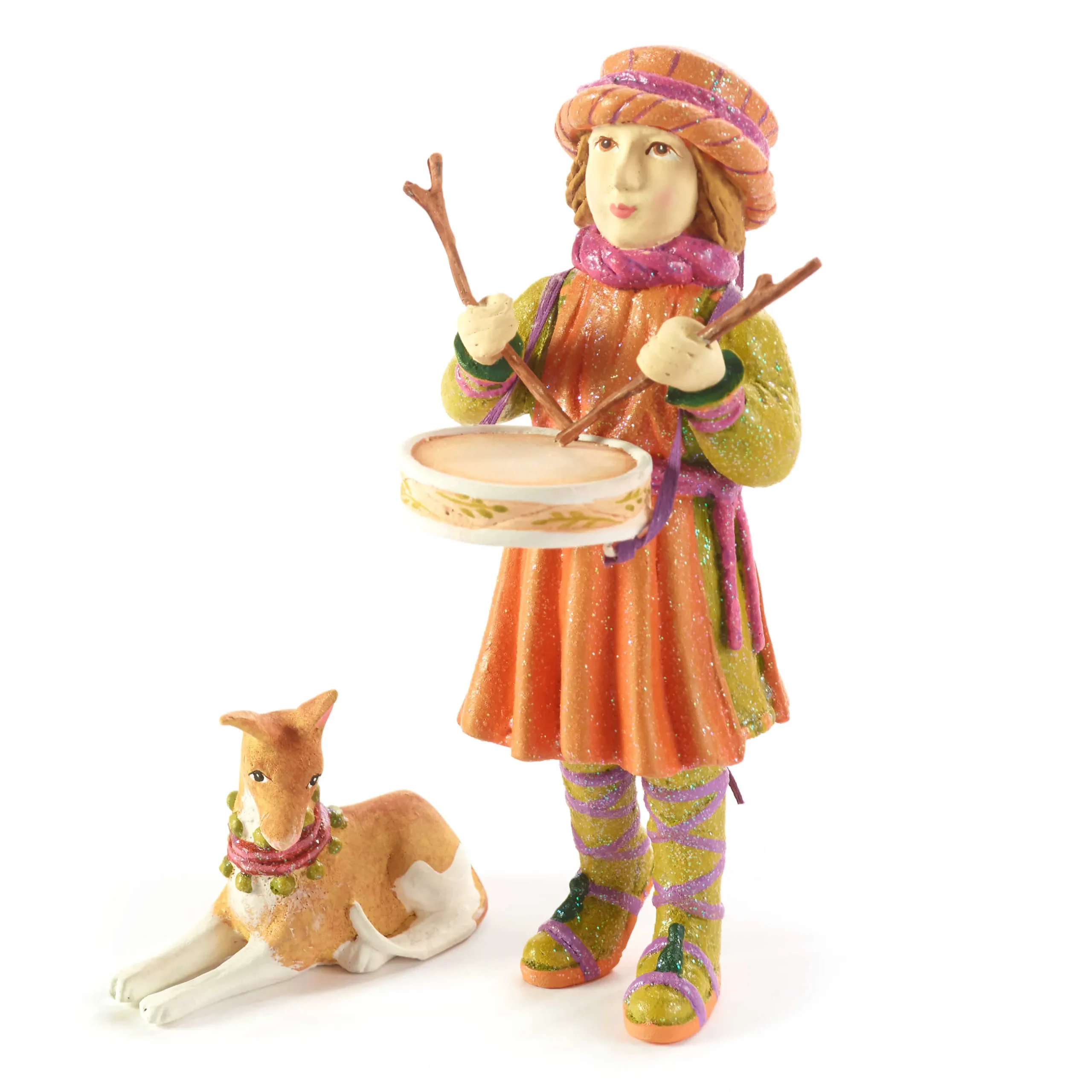 Holiday|Room Accents|MacKenzie-Childs Patience Brewster Nativity Little Drummer Boy Dog Figures