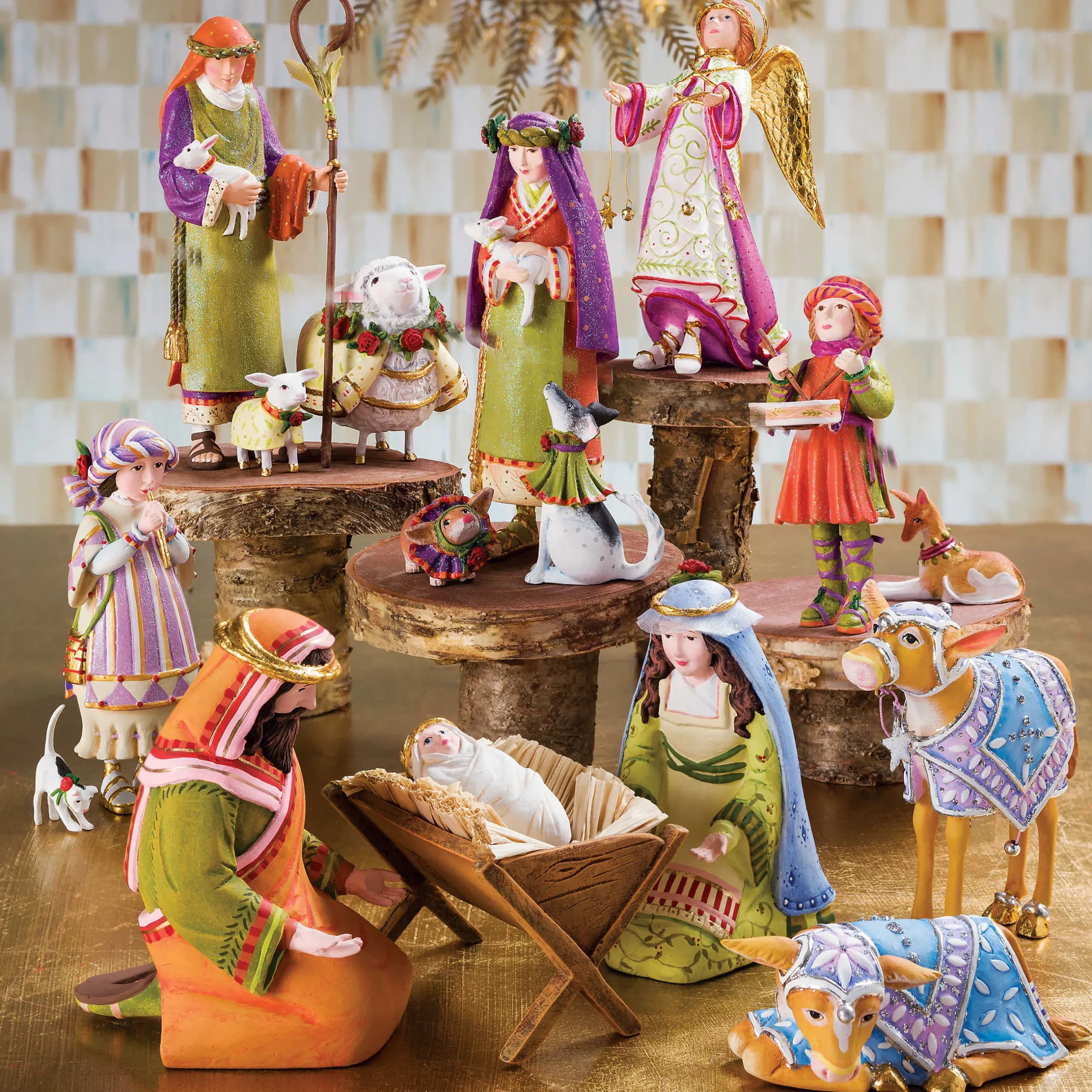 Holiday|Room Accents|MacKenzie-Childs Patience Brewster Nativity Calf Figures