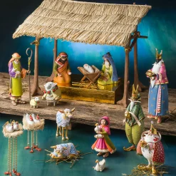 Holiday|Room Accents|MacKenzie-Childs Patience Brewster Nativity Girl with Duck Figures