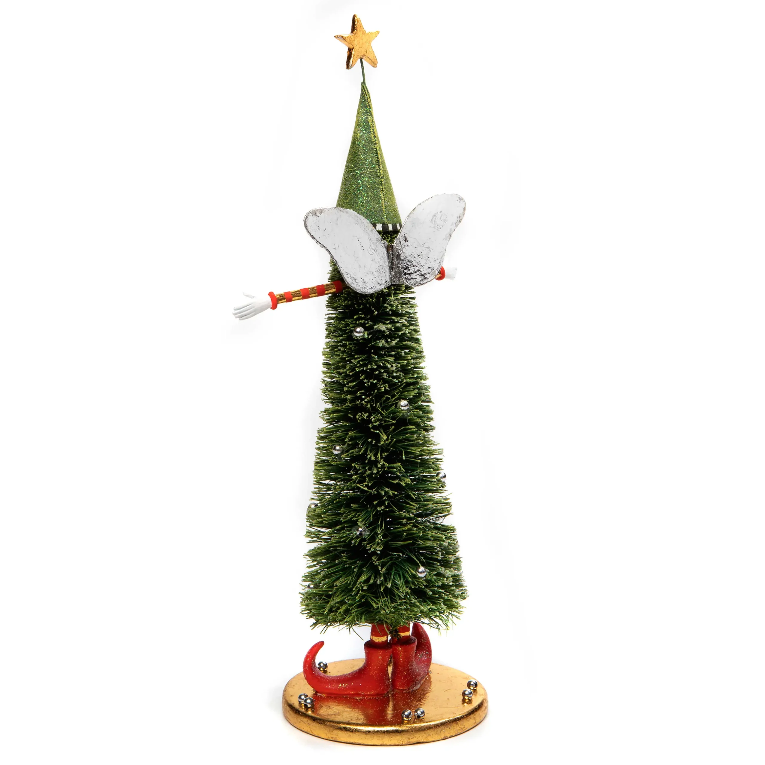 Holiday|Room Accents|MacKenzie-Childs Patience Brewster Sisal Angel Tree Figures, Set of 2