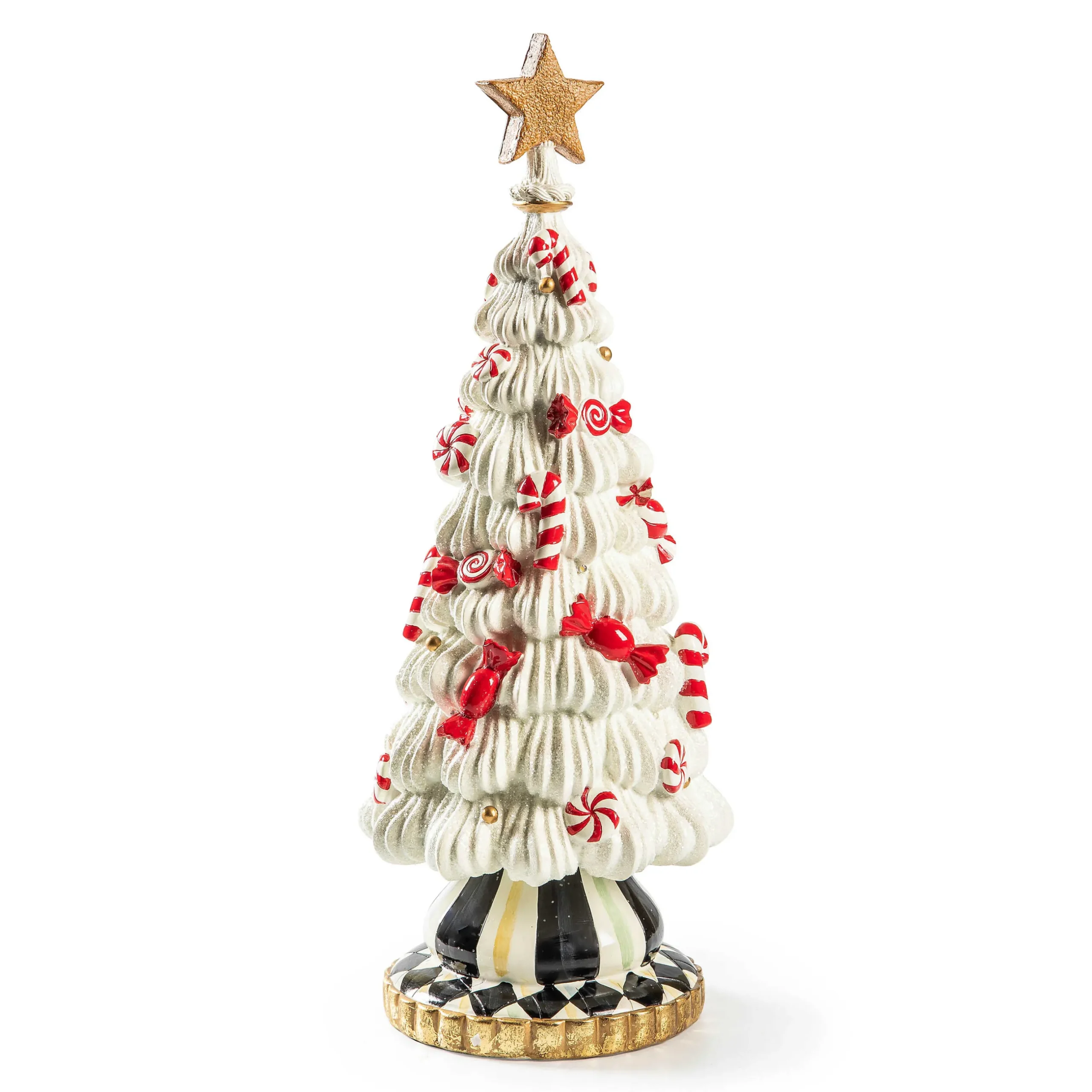 Holiday|Room Accents|MacKenzie-Childs Peppermint Illuminated Icing Tree