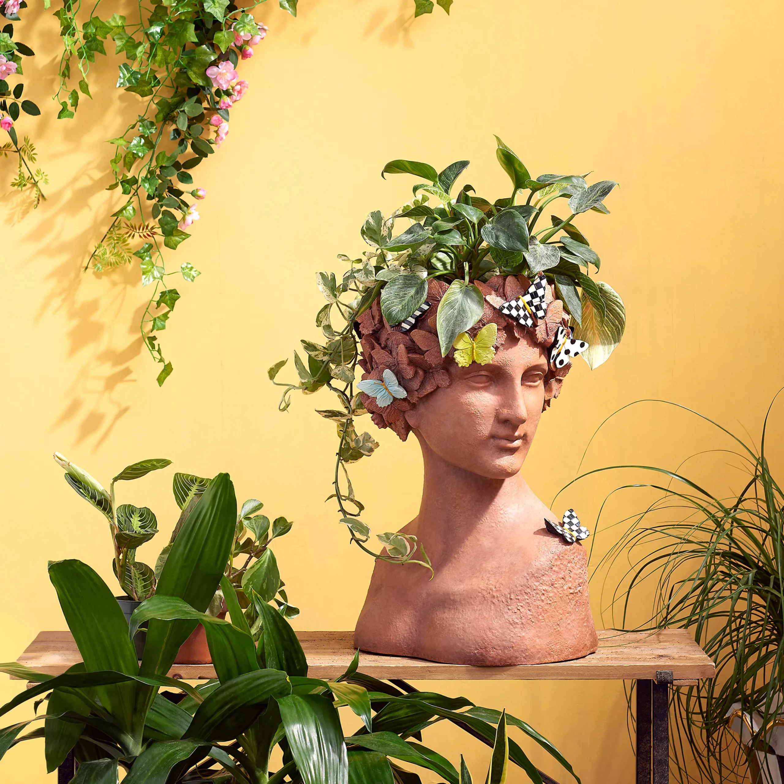Outdoor|Room Accents|MacKenzie-Childs Persephone Small Bust Planter
