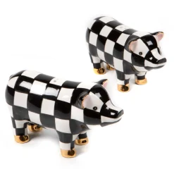 Spring|Table Accessories|MacKenzie-Childs Pig Salt  Pepper Set