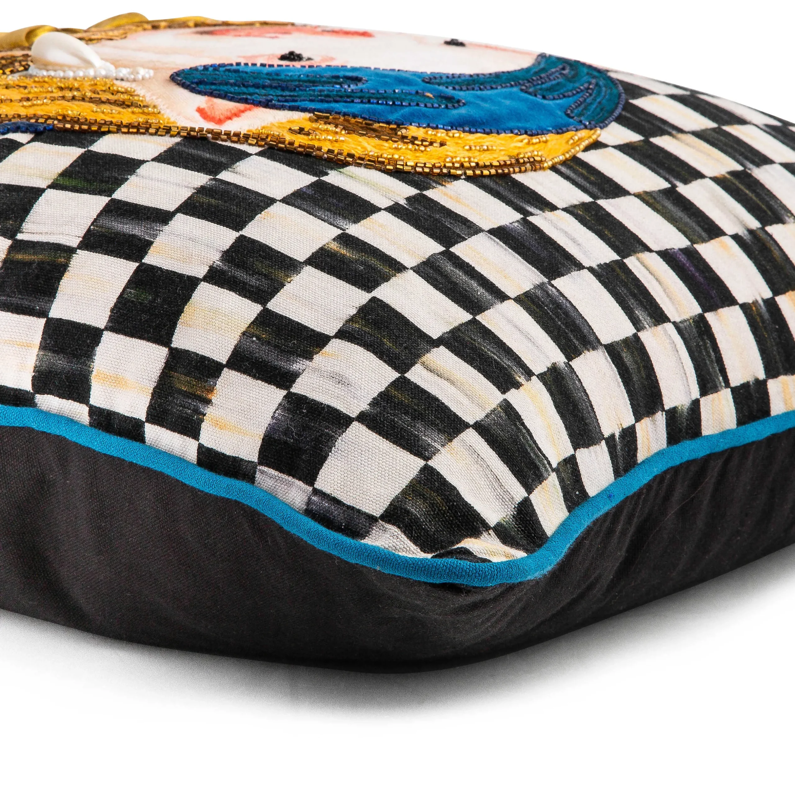 Pillows, Throws, & Cushions|MacKenzie-Childs Pig With Pearl Earring Throw Pillow