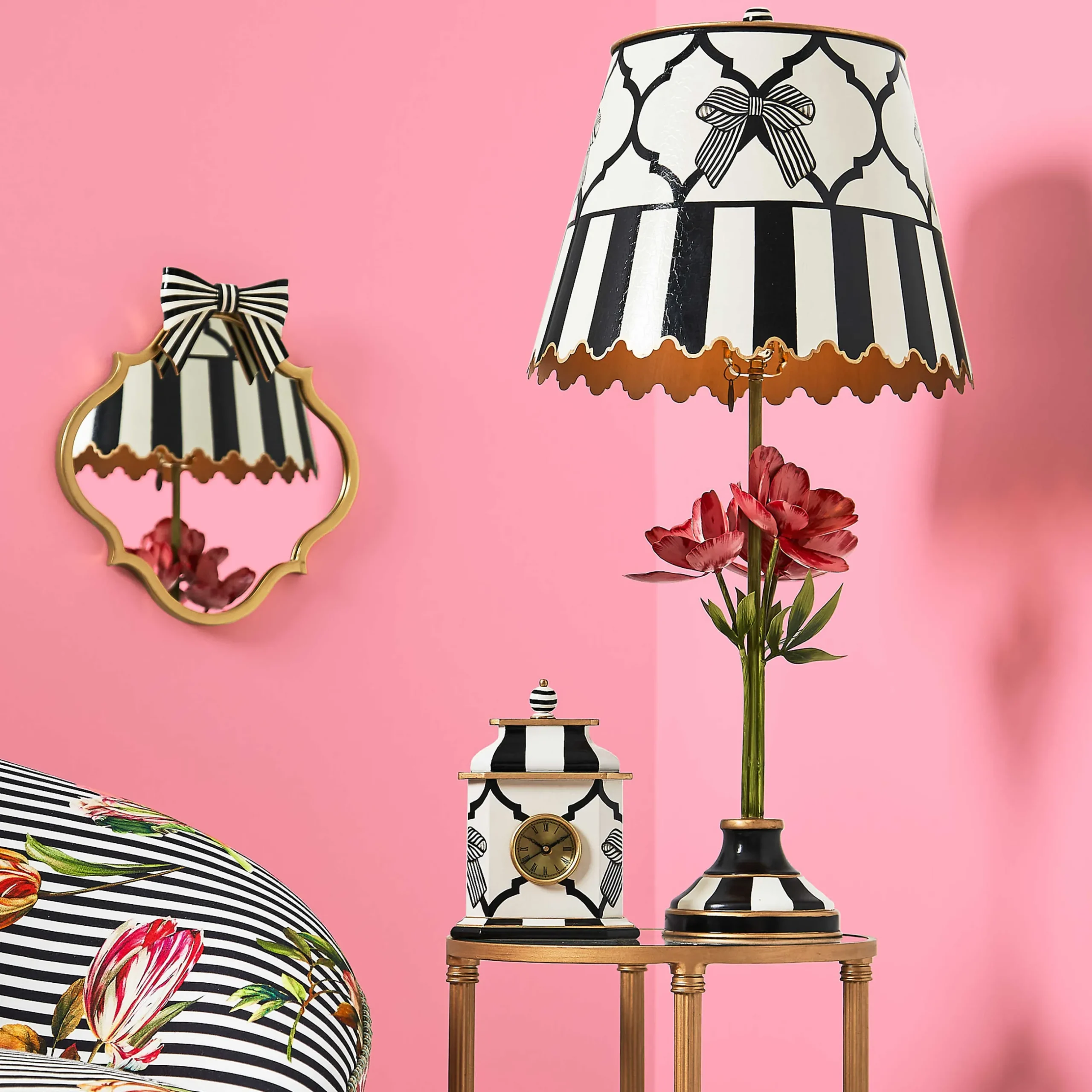 Room Accents|MacKenzie-Childs Pretty As A Bow Accent Wall Mirror