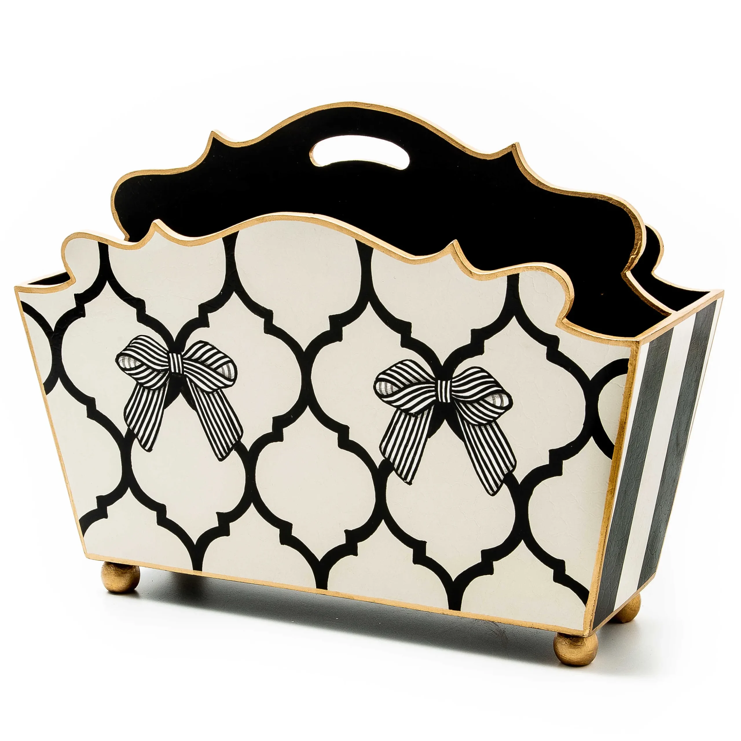 Room Accents|MacKenzie-Childs Pretty as a Bow Magazine Holder