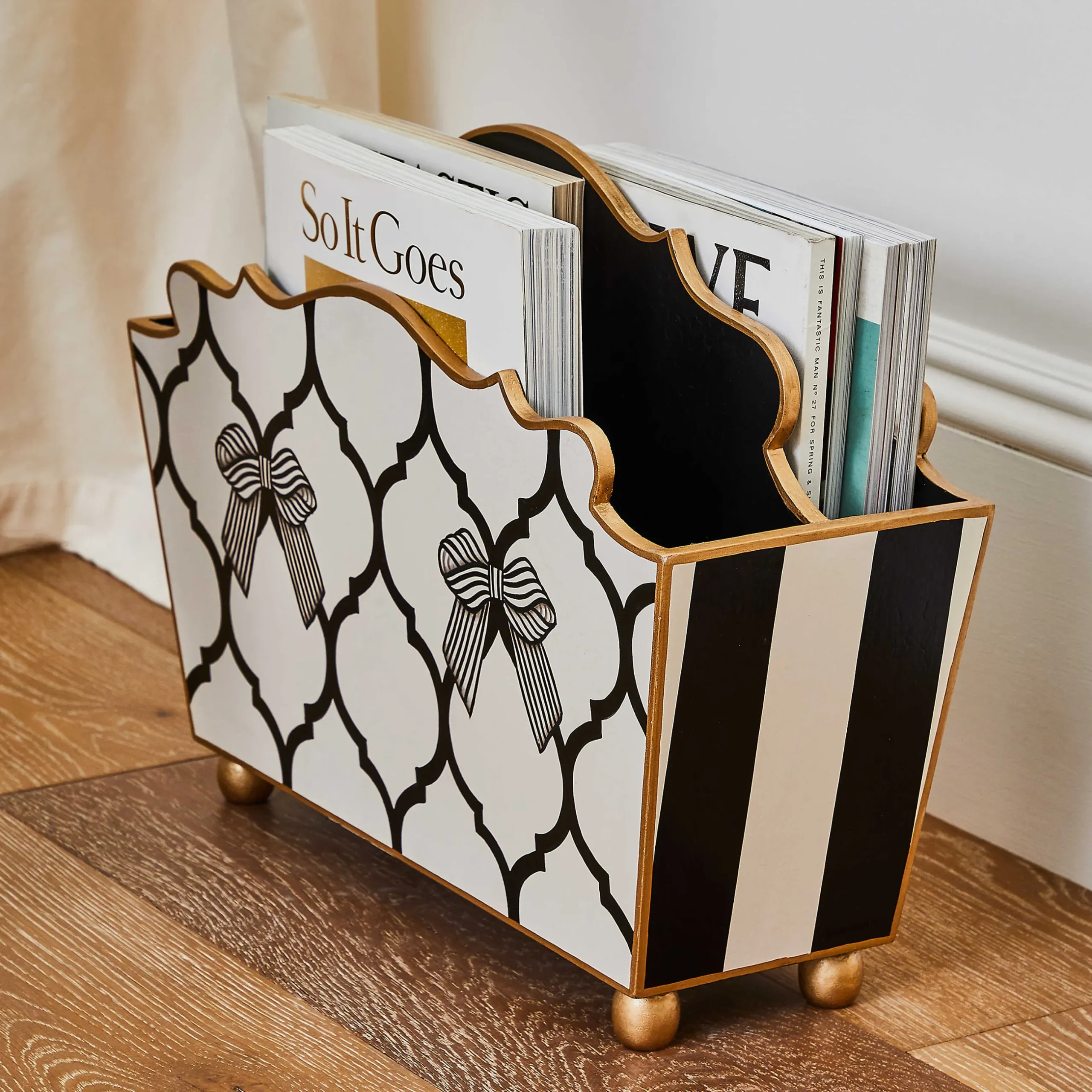 Room Accents|MacKenzie-Childs Pretty as a Bow Magazine Holder