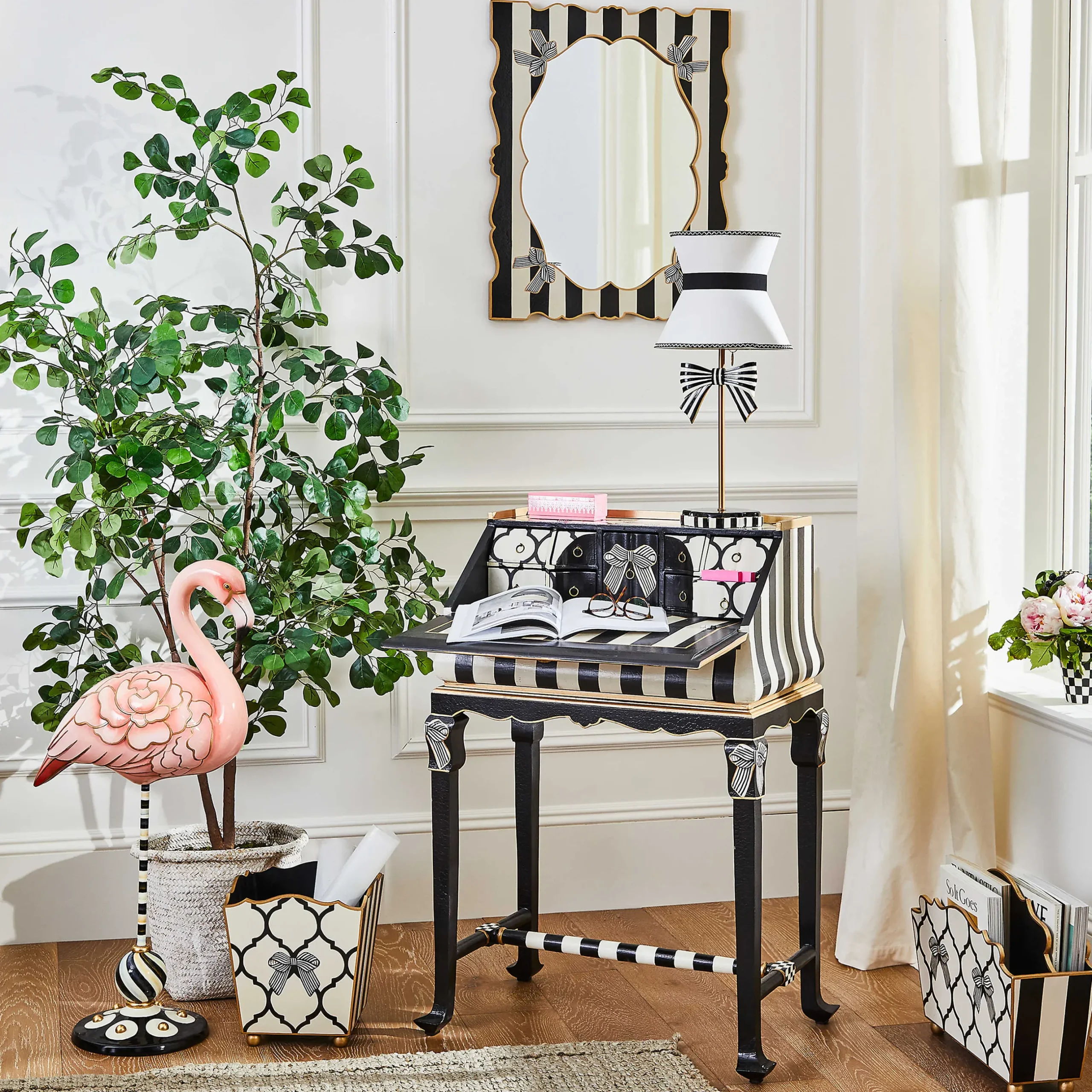 Room Accents|MacKenzie-Childs Pretty as a Bow Magazine Holder