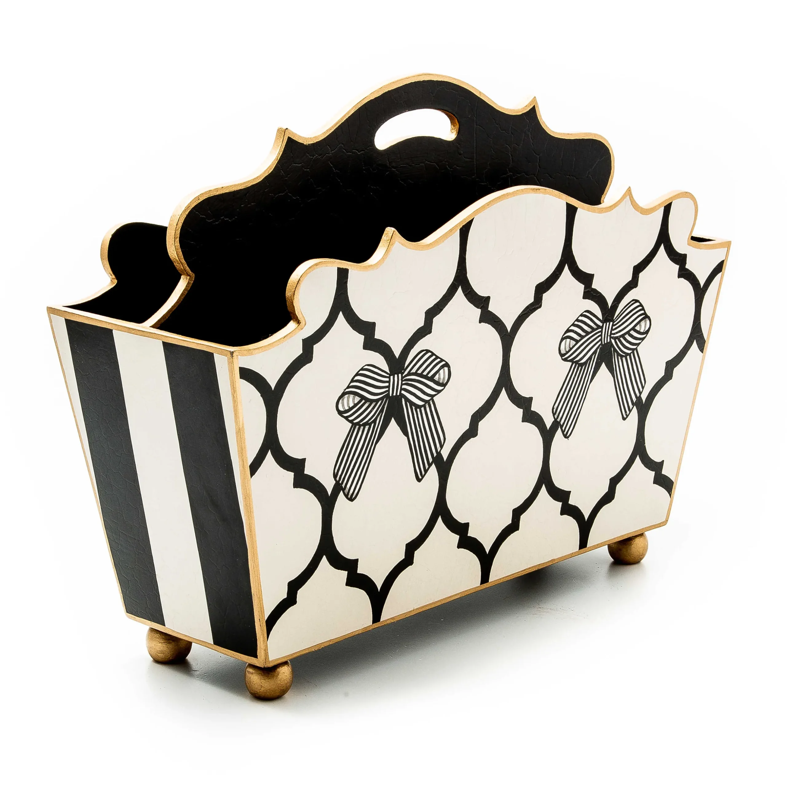 Room Accents|MacKenzie-Childs Pretty as a Bow Magazine Holder