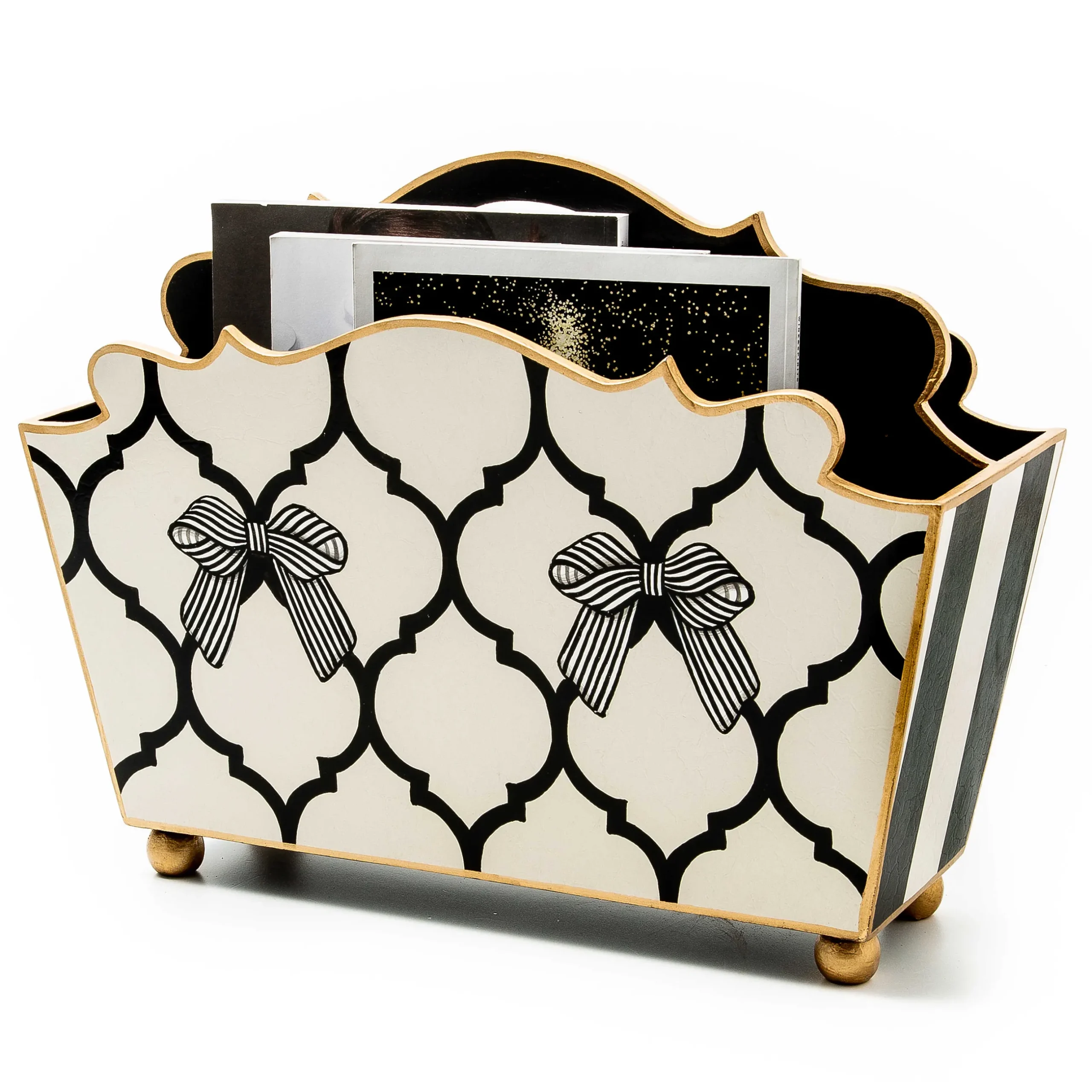 Room Accents|MacKenzie-Childs Pretty as a Bow Magazine Holder