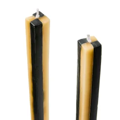 Candles & Fragrances|Table Accessories|MacKenzie-Childs Quatro Black  Ivory Dinner Candles, Set of 2