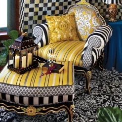 Living Room|MacKenzie-Childs Queen Bee Ottoman