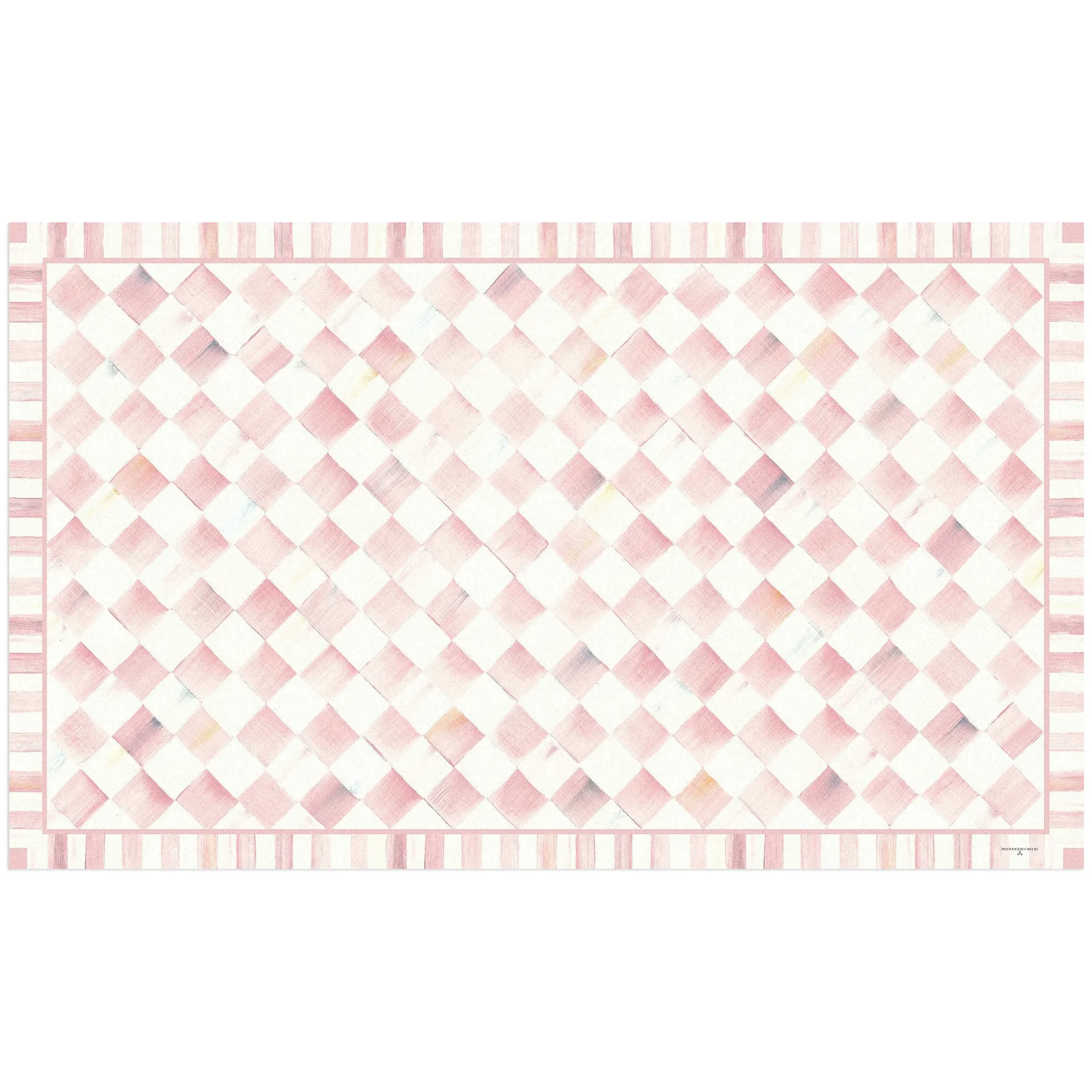 Rugs|MacKenzie-Childs Rosy Check 3' x 5' Floor Mat