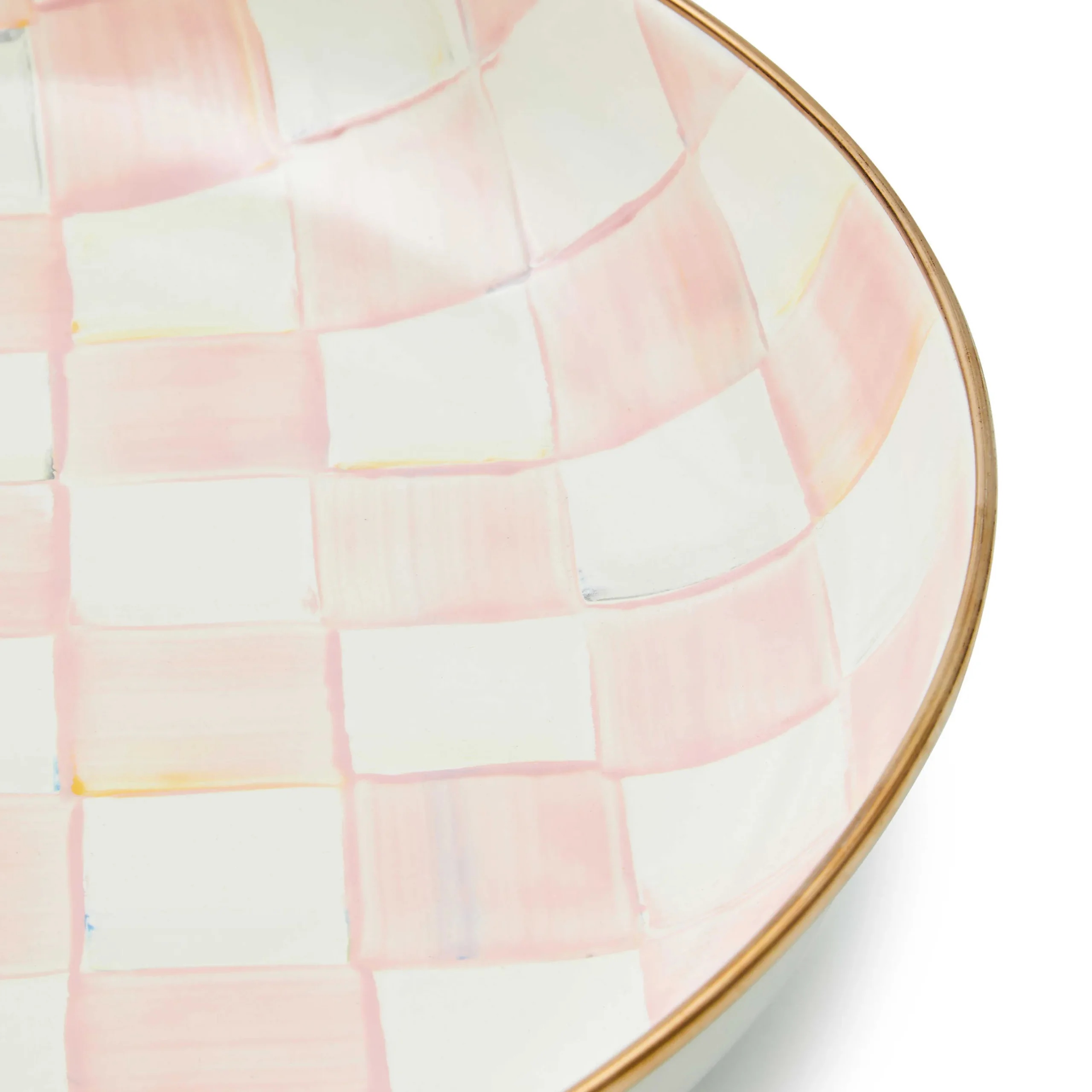 Fall Entertaining|Serveware|MacKenzie-Childs Rosy Check Abundant Bowl