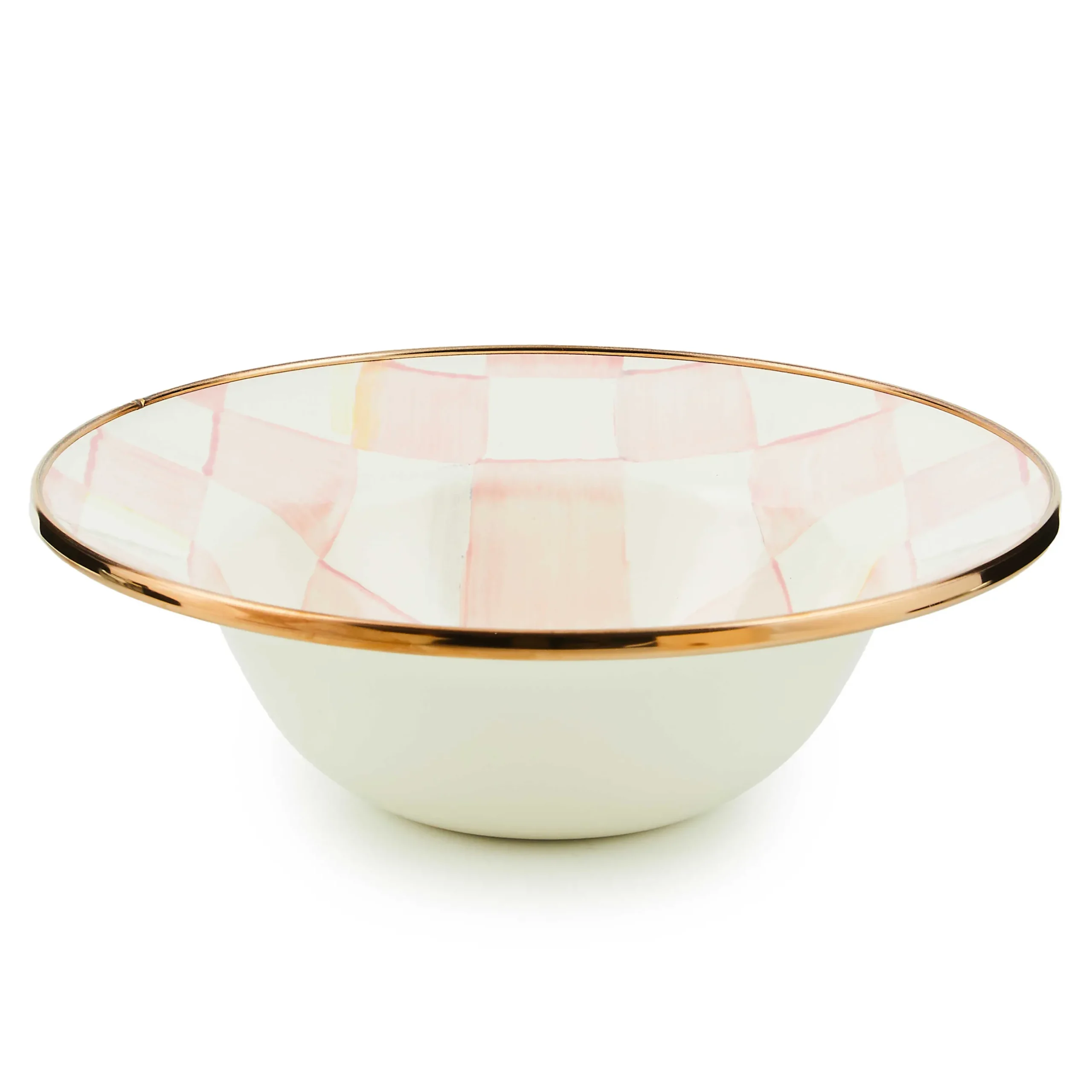 Spring|Dinnerware & Flatware|MacKenzie-Childs Rosy Check Breakfast Bowl
