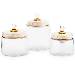 Kitchen & Dining Sets|Kitchen Storage & Organization|MacKenzie-Childs Rosy Check Kitchen Canister Set