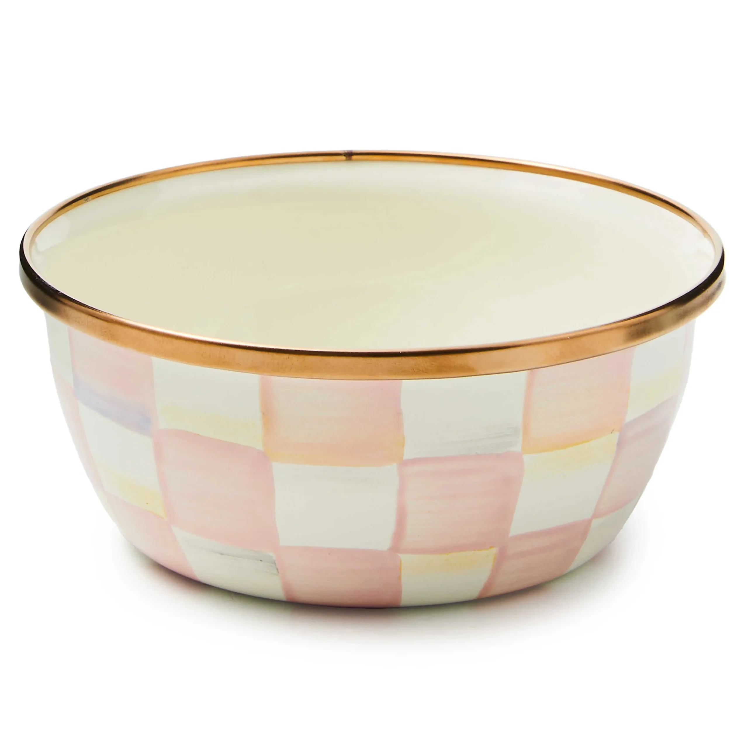 Fall Entertaining|Serveware|MacKenzie-Childs Rosy Check Pinch Bowl