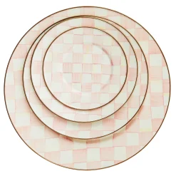 Easter|Spring|MacKenzie-Childs Rosy Check Salad/Dessert Plate