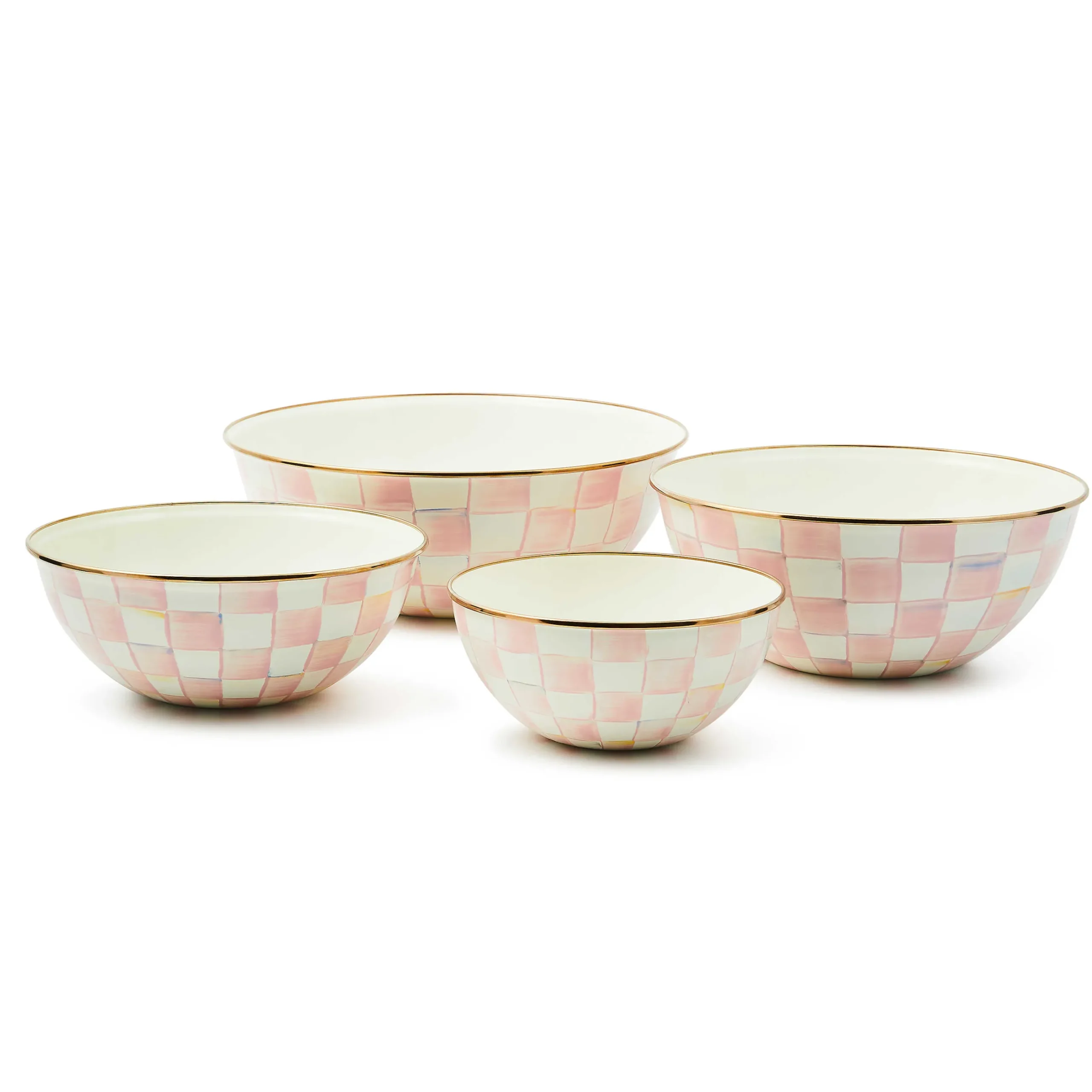 Fall Entertaining|Serveware|MacKenzie-Childs Rosy Check Small Everyday Bowl