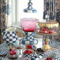 Drinkware|Bar Entertaining|MacKenzie-Childs Royal Check Beverage Hostess