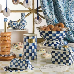 Serveware|MacKenzie-Childs Royal Check Butter Box