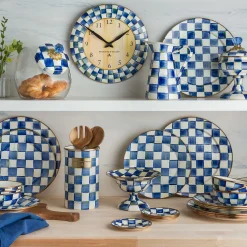 Dinnerware & Flatware|MacKenzie-Childs Royal Check Charger/Plate