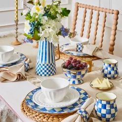 Dinnerware & Flatware|MacKenzie-Childs Royal Check Charger/Plate