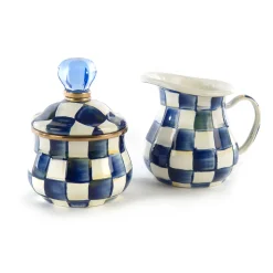 The Coffee Shop|Serveware|MacKenzie-Childs Royal Check Creamer