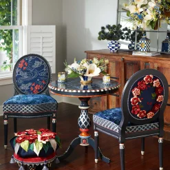 Room Accents|MacKenzie-Childs Royal Check Desk Clock