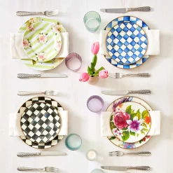 Dinnerware & Flatware|MacKenzie-Childs Royal Check Dinner Plate