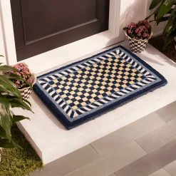 Outdoor|Rugs|MacKenzie-Childs Royal Check Entrance Mat