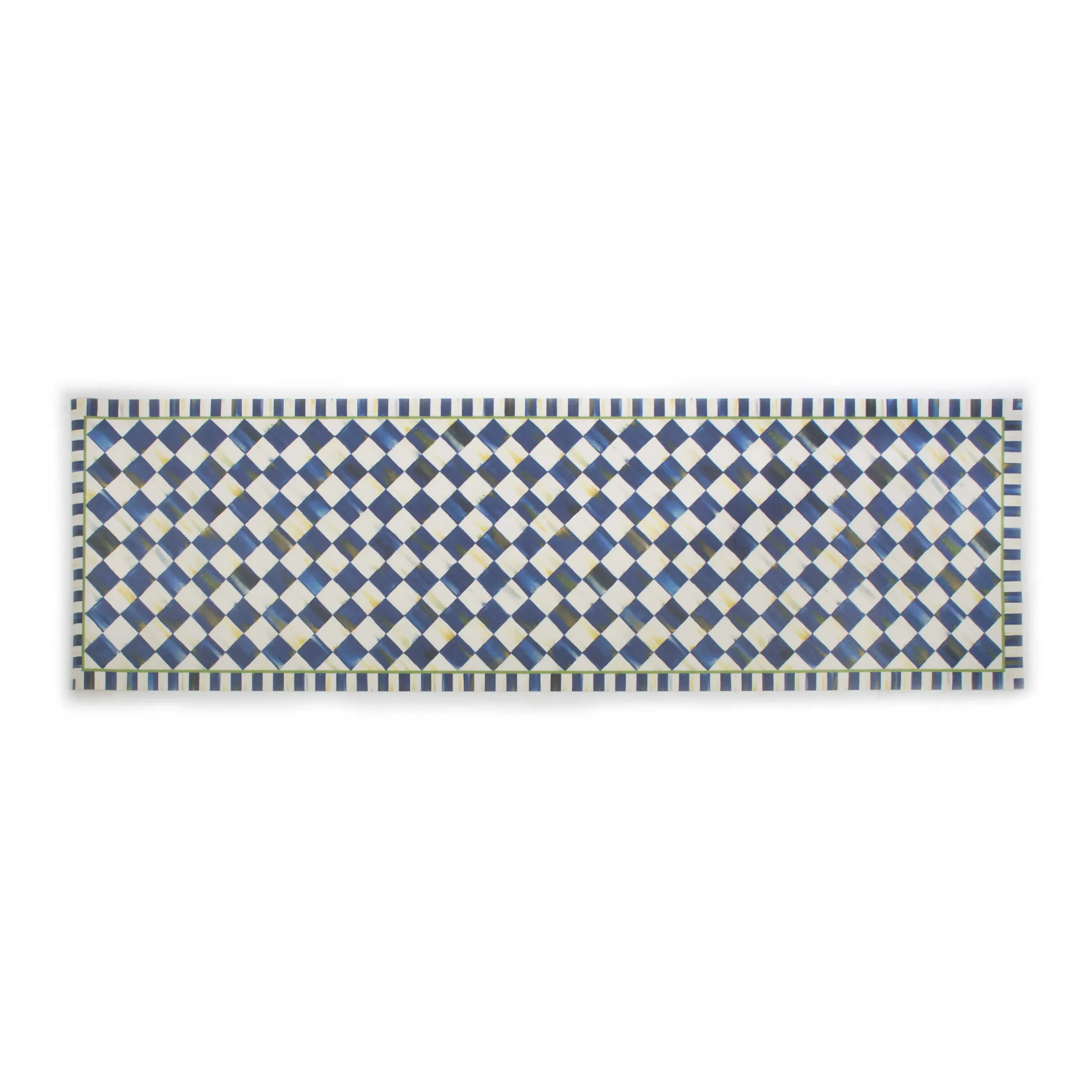 Rugs|MacKenzie-Childs Royal Check Floor Mat - 2'6 x 8' Runner