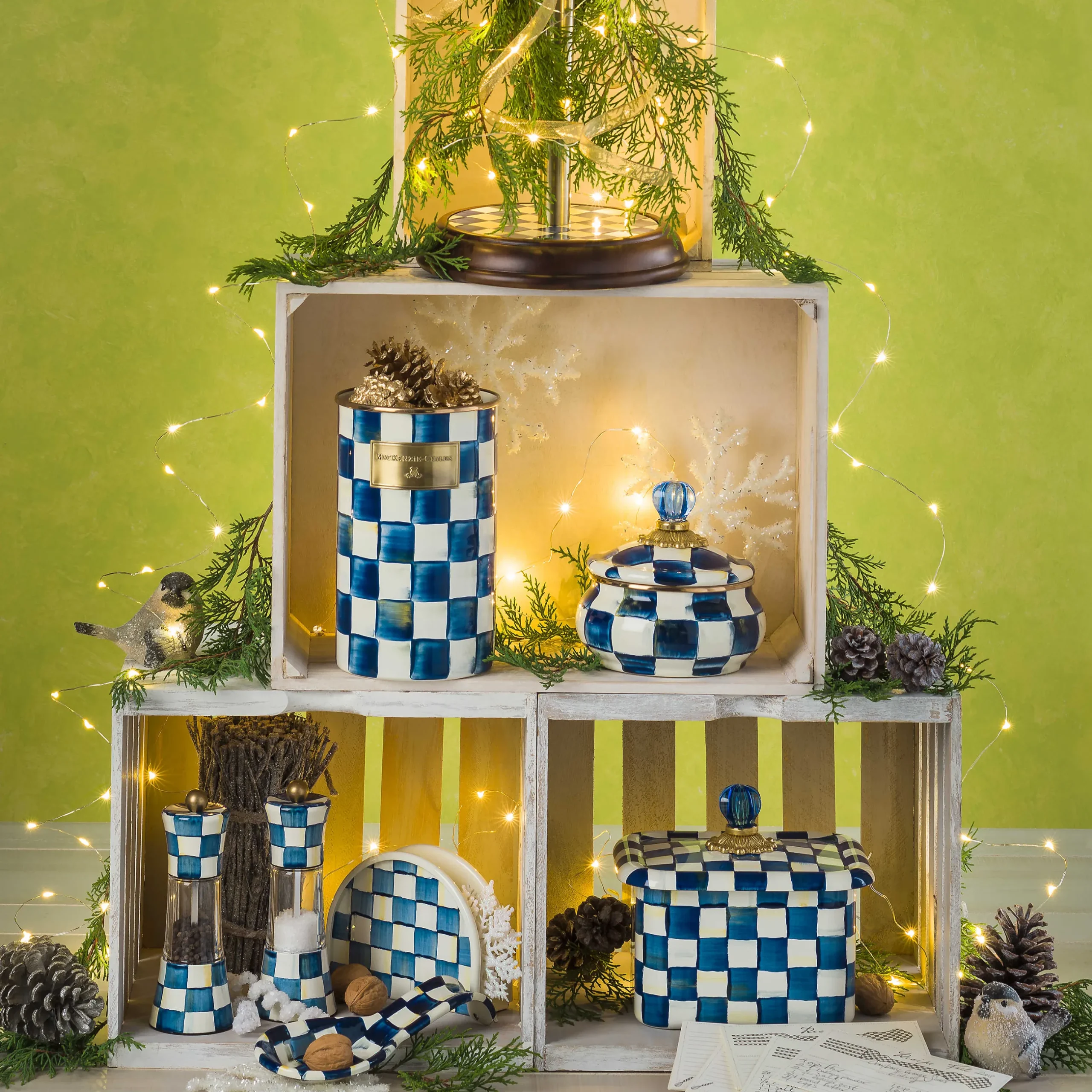 Serveware|MacKenzie-Childs Royal Check Grinder