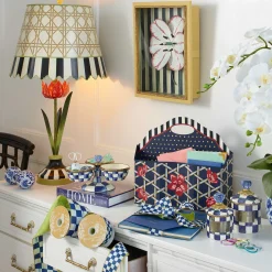 Room Accents|Kitchen Storage & Organization|MacKenzie-Childs Royal Check Mini Canister