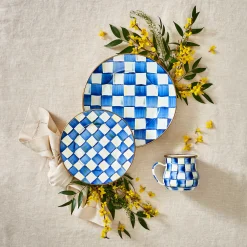 Dinnerware & Flatware|MacKenzie-Childs Royal Check Salad/Dessert Plate