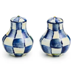 Table Accessories|Serveware|MacKenzie-Childs Royal Check Salt  Pepper Shakers
