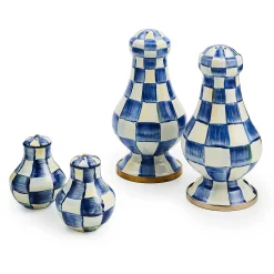Table Accessories|Serveware|MacKenzie-Childs Royal Check Salt  Pepper Shakers